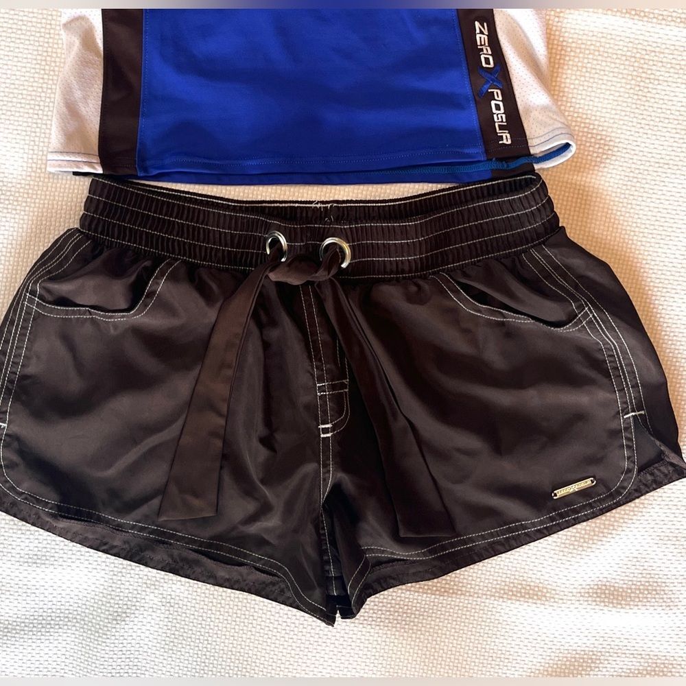Zero Xposur Blue and Brown 2 pc Tankini WOMENS 10 With Molded cup - Picture 4 of 11